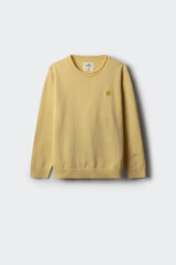 Springfield Suéter basico niño amarillo