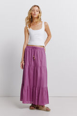 Springfield Falda midi con volantes morado/lila