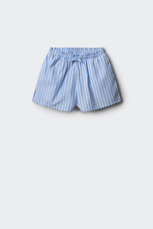 Springfield Kids Shorts rayas niña azul