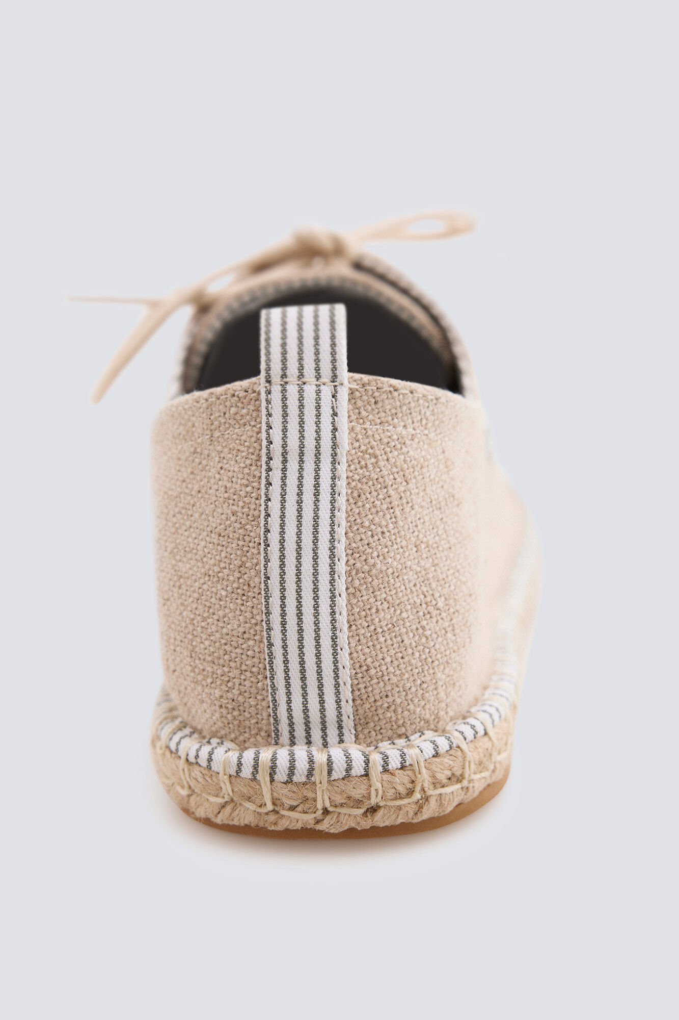 Springfield Alpargata de algod&oacute;n r&uacute;stico con contraste blanco