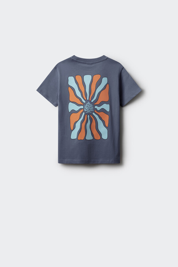 Springfield Kids Camiseta psicodelica niño azul indigo