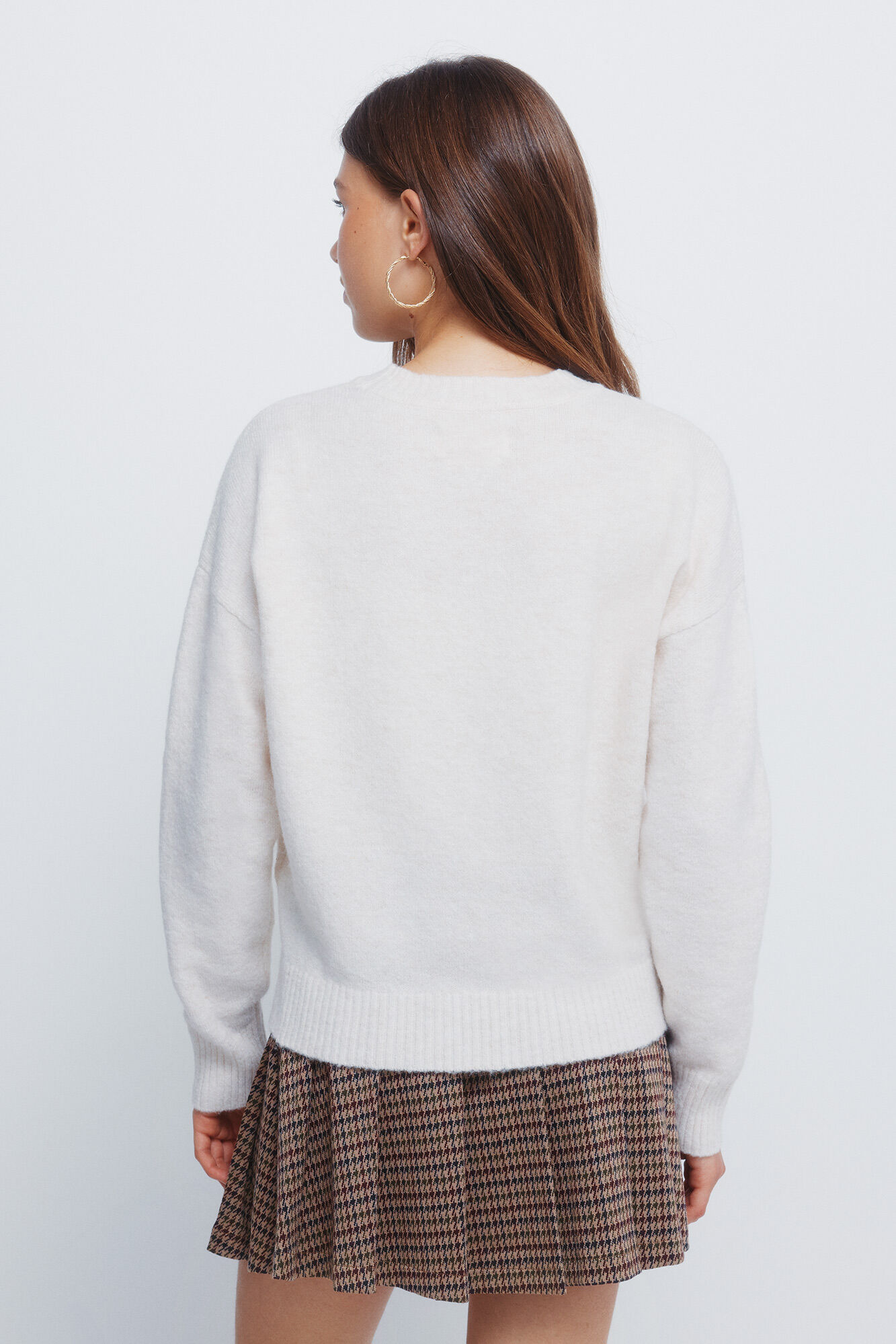 Springfield Jersey para perro con intarsia "tierno" blanco