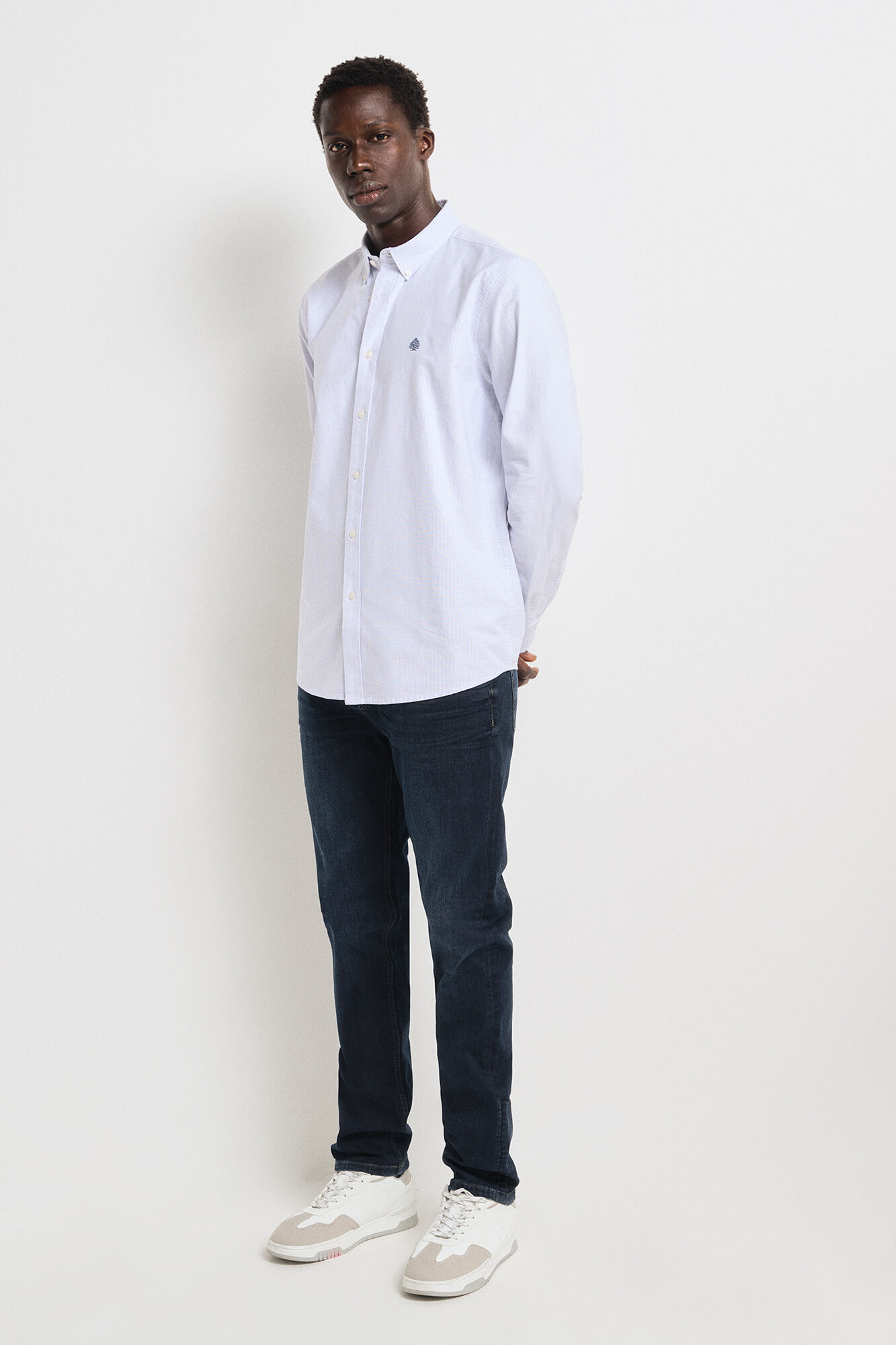 Camisa oxford rayas hombre new arrivals