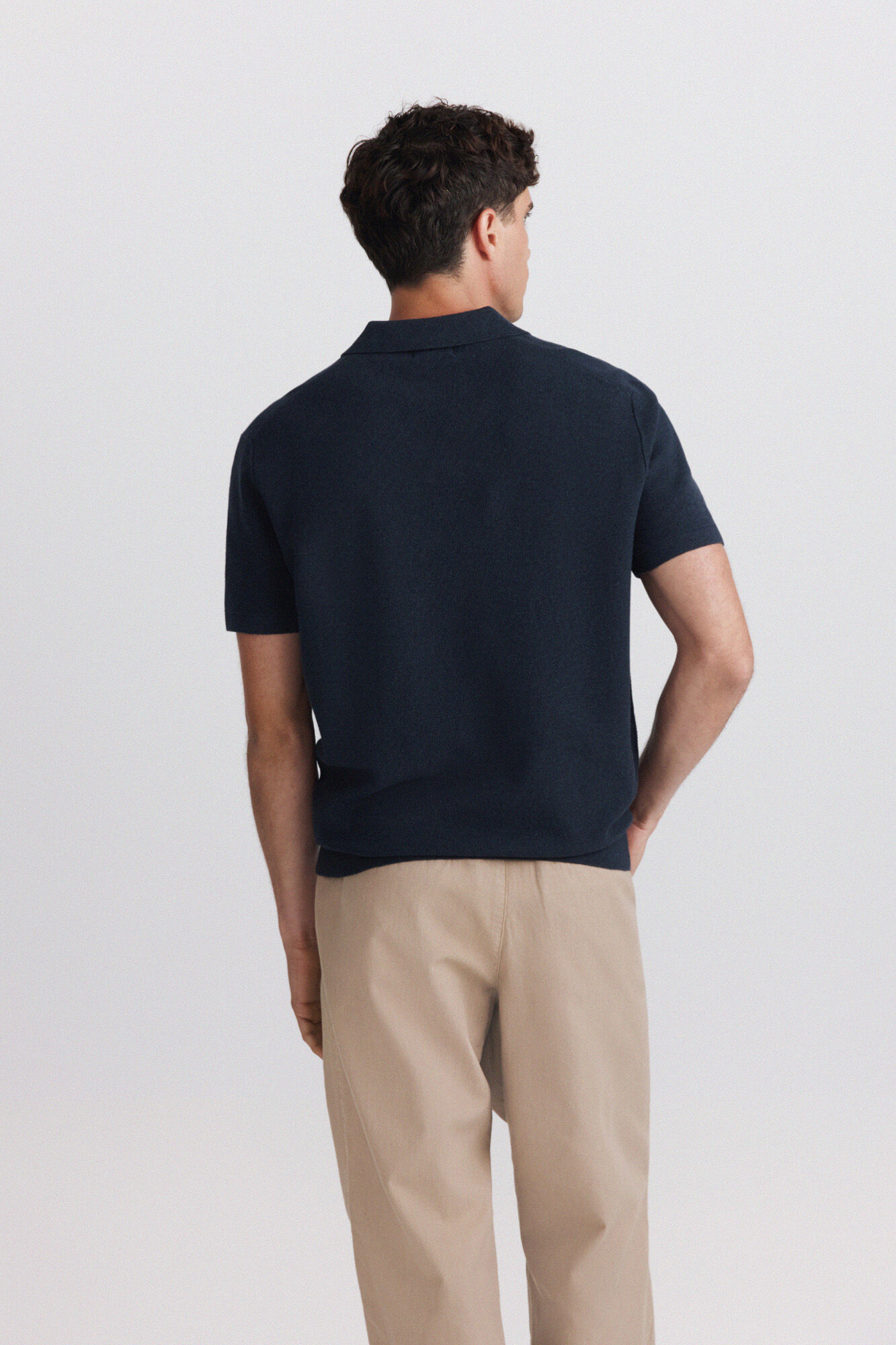 Springfield Polo de estructura moulinee azul
