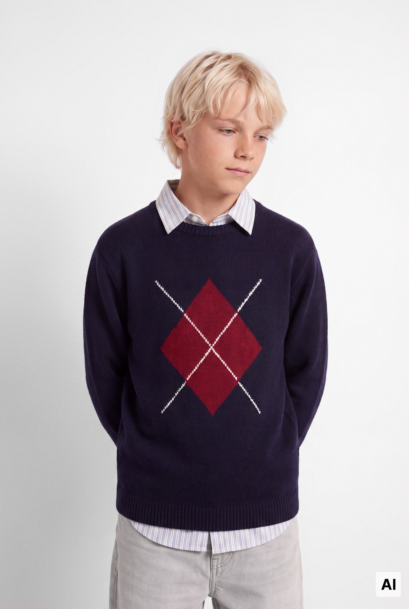 Springfield Kids Su&eacute;ter jacquard para ni&ntilde;o