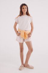 Springfield Short denim color para niña rosa