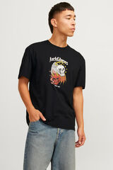 Springfield Playera regular fit Skull negro