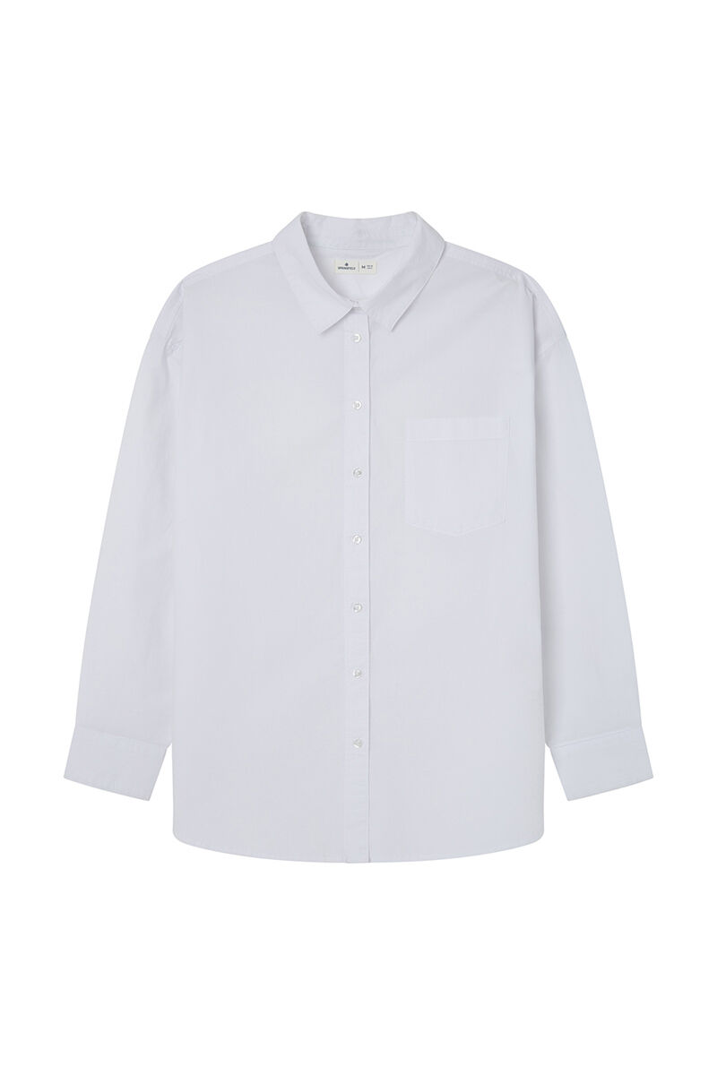 Springfield Camisa oversized algod&oacute;n  natural