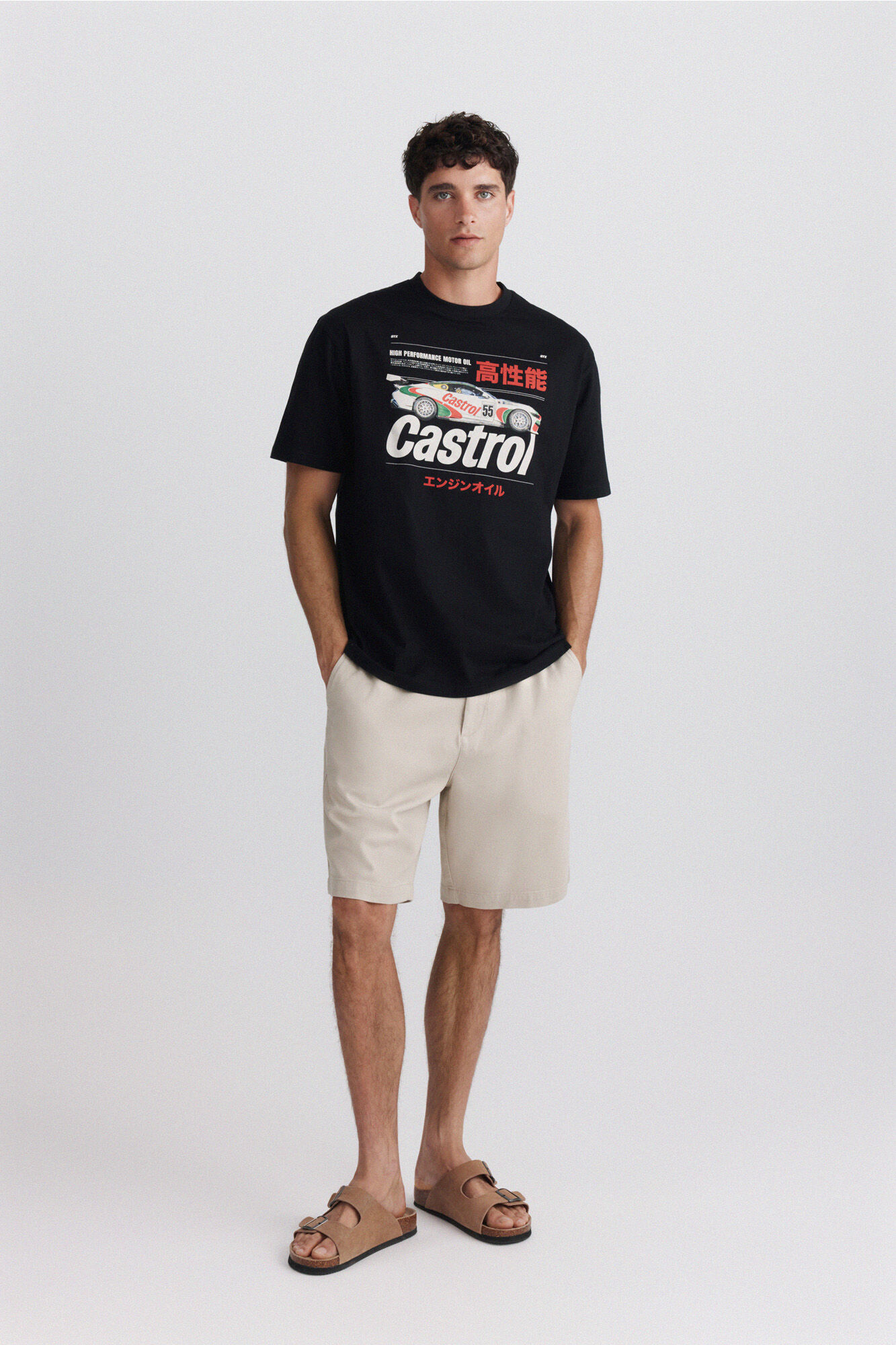 Springfield Playera Castrol negro