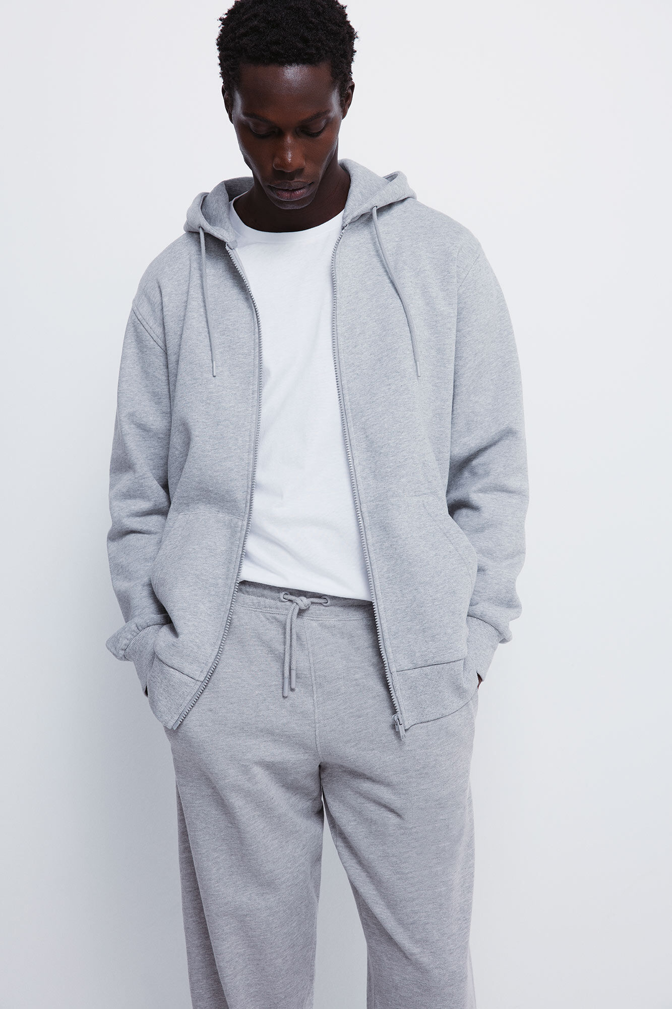 Springfield Pantal&oacute;n de felpa gris