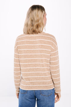 Springfield Playera chenilla rayas beige