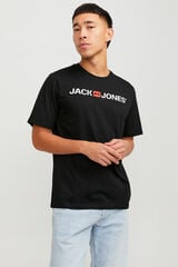 Jack & Jones Playera est&aacute;ndar fit negro