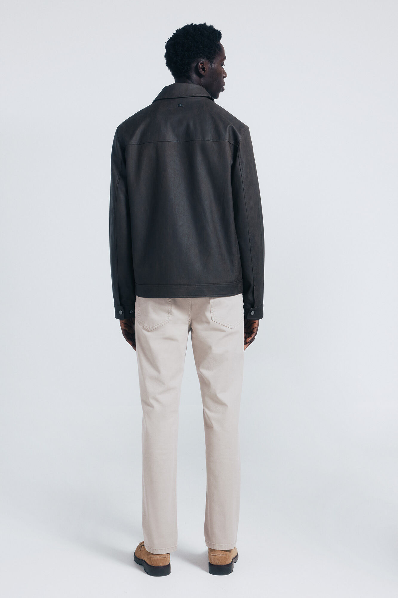 Springfield Pantal&oacute;n slim fit de 5 bolsillo caf&eacute;