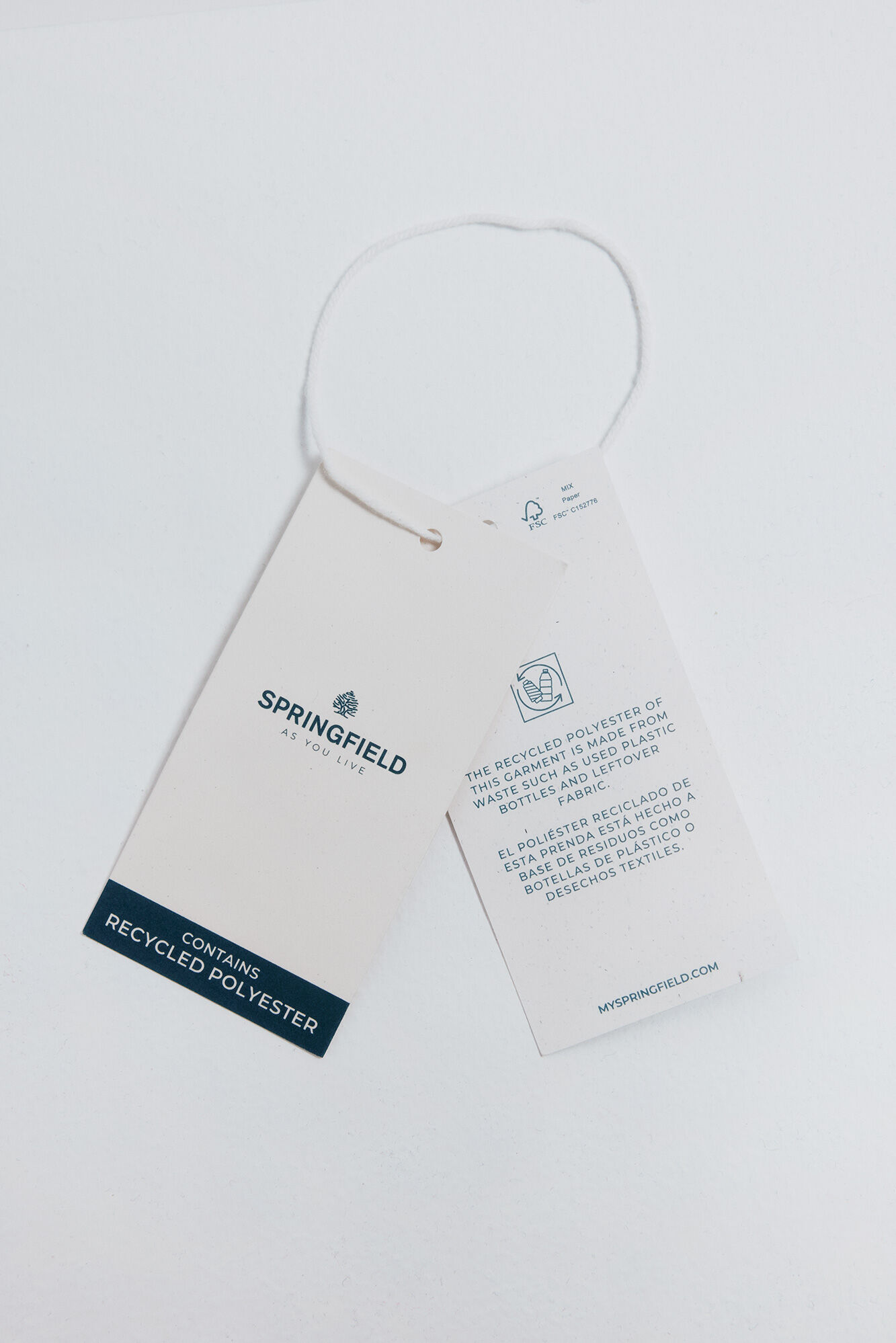 Springfield Blusa asim&eacute;trica smock negro