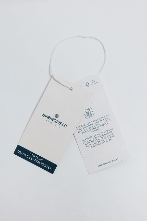 Springfield Blusa asimétrica smock negro