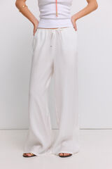 Springfield Pantal&oacute;n jogger wide leg natural