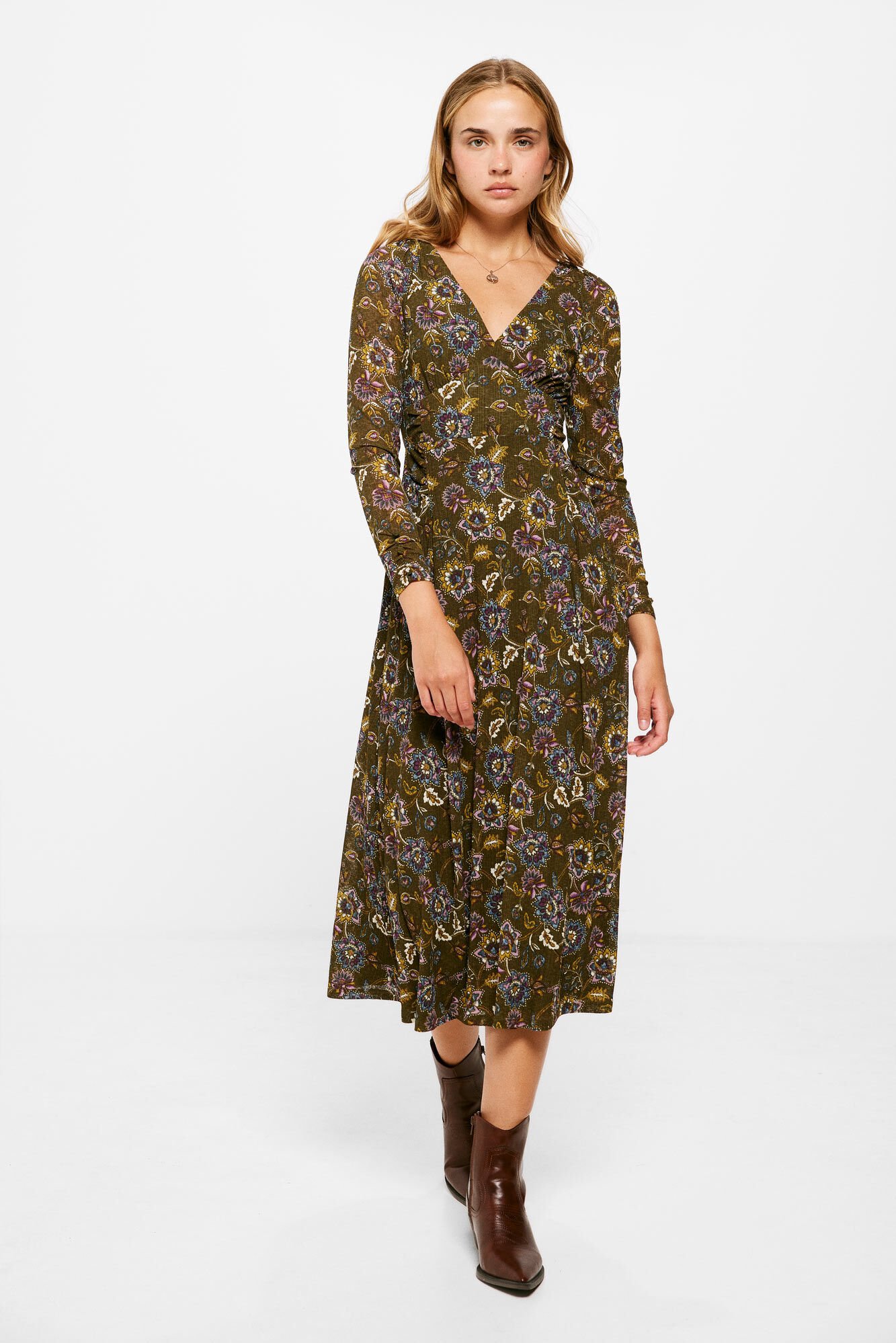 Vestido Midi Estampado REBAJAS MUJER Springfield MX