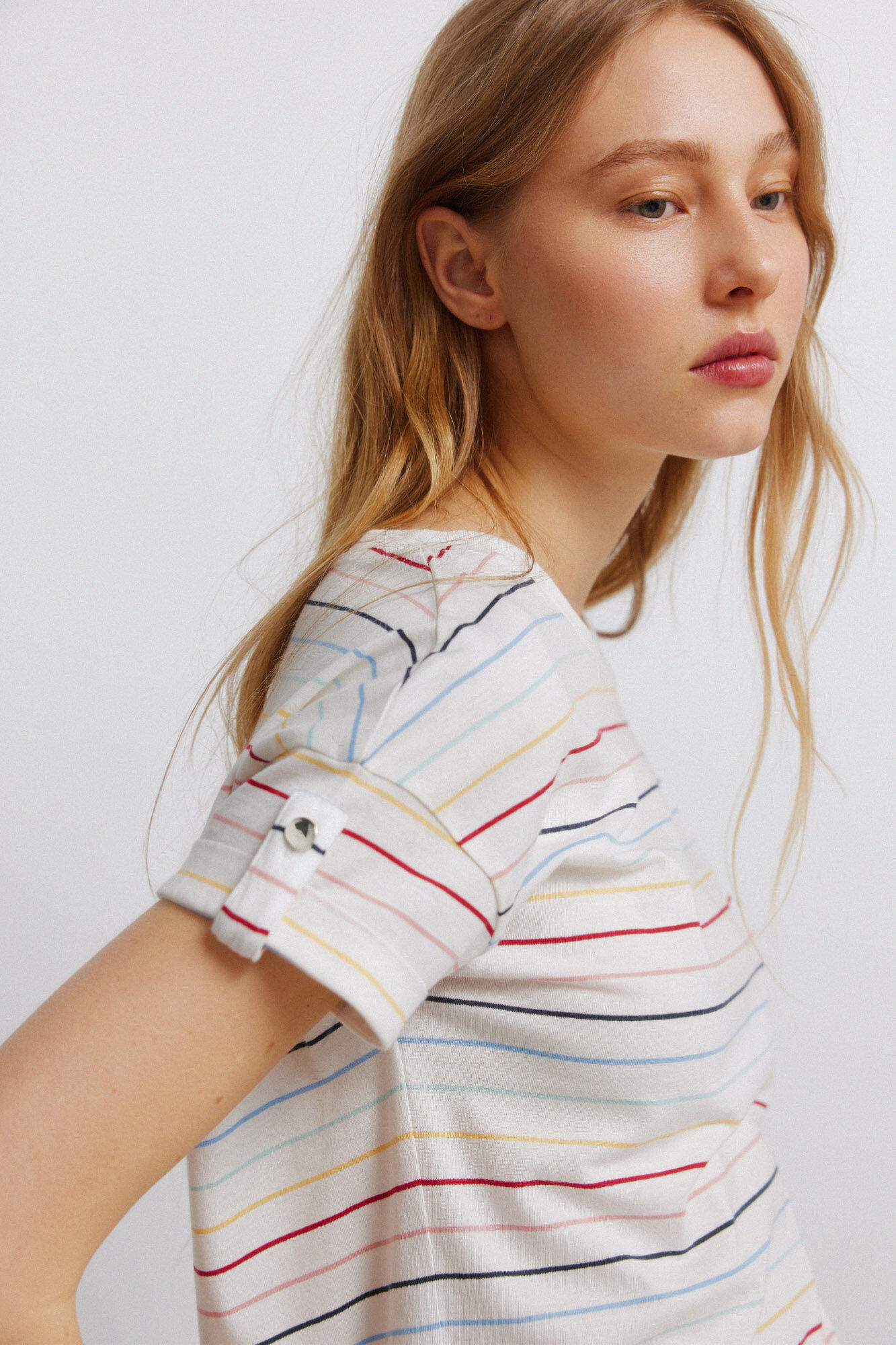 Springfield Playera de manga corta a rayas