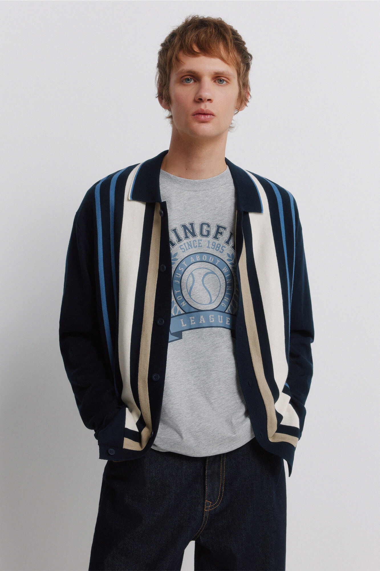 Springfield Playera logo sport gris