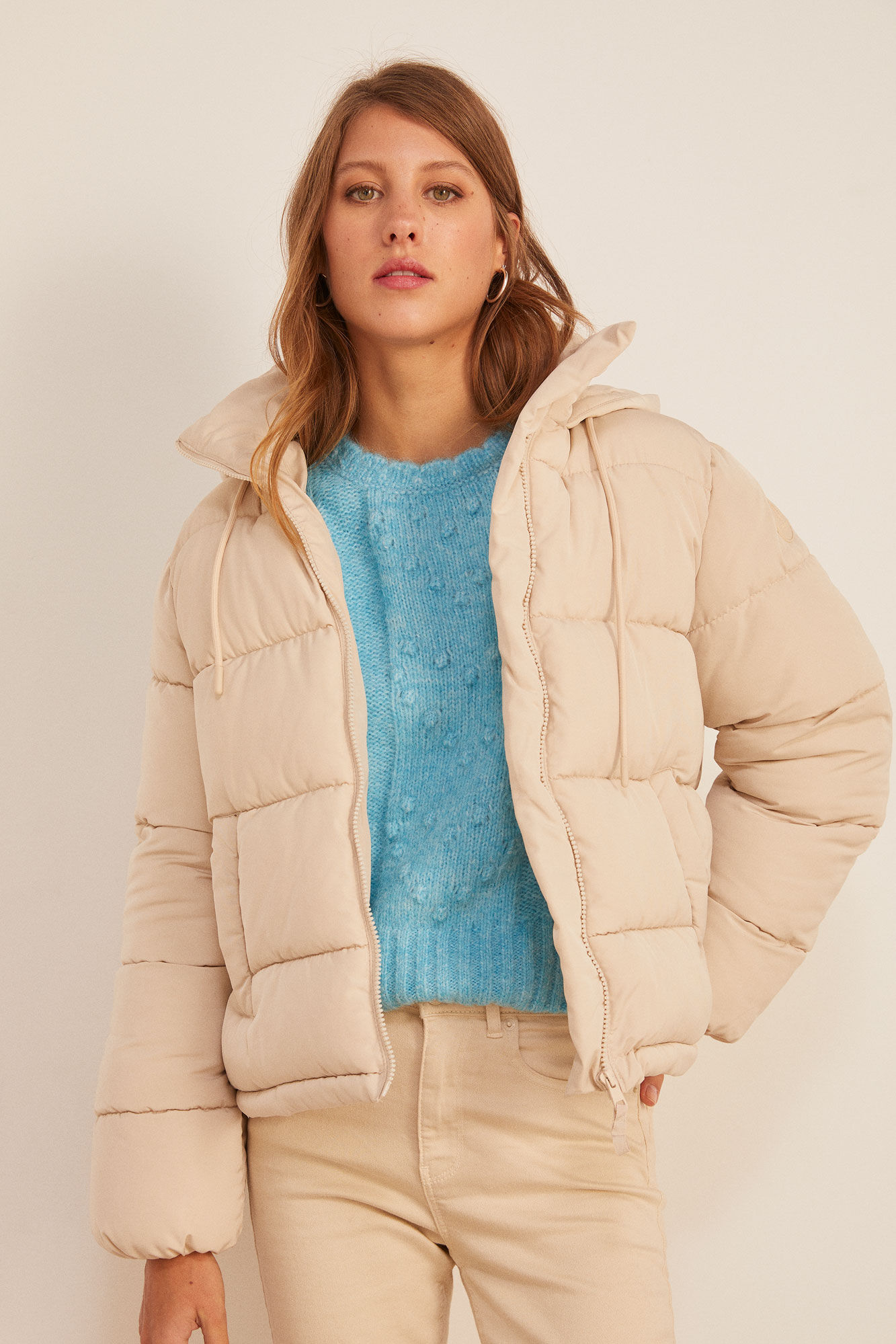 Springfield Chamarra Acolchada Poli&eacute;ster Reciclado caf&eacute;