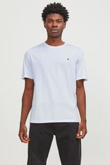 Jack & Jones Playera de manga corta con logo natural