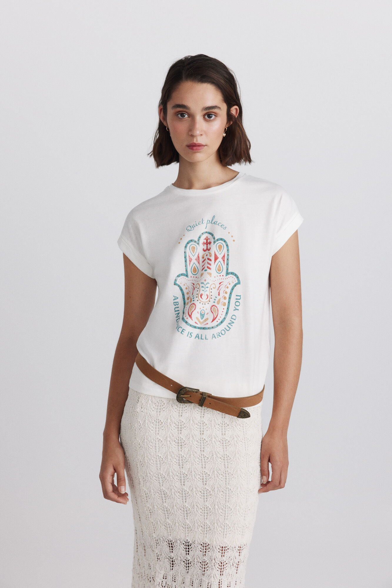Springfield Playera de algod&oacute;n con estampado