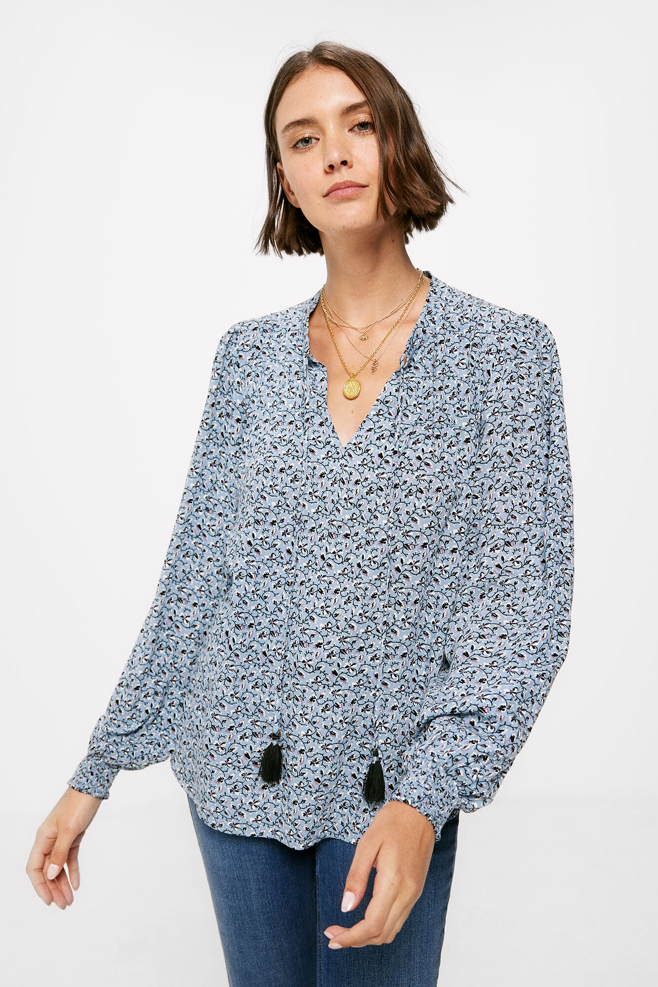 Blusas fluidas deals