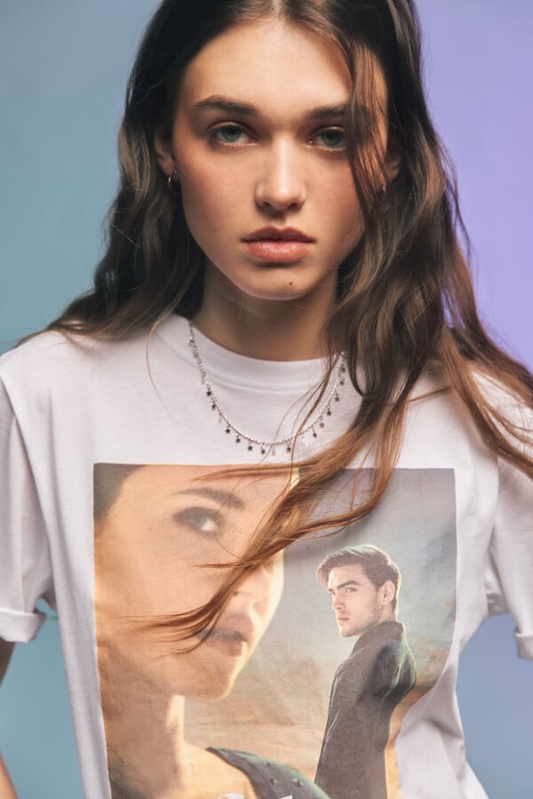 Springfield Playera gráfica café