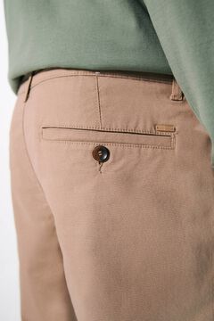 Springfield Pantalón chino microestampado slim fit beige