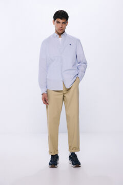 Springfield Camisa popelín rayas azul