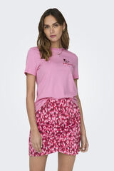 Springfield Playera de manga corta y cuello redondo morado/lila