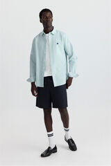 Springfield Camisa oxford de rayas verde