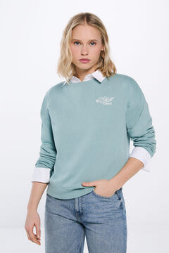 Springfield Sudadera "Chill vibes" verde
