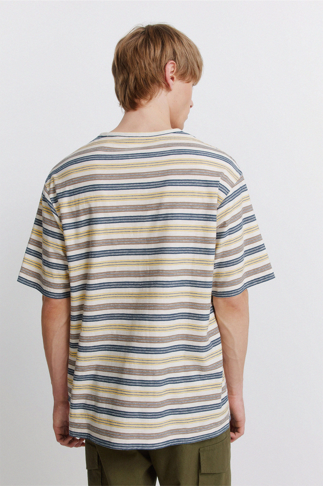 Springfield Playera de rayas blanco