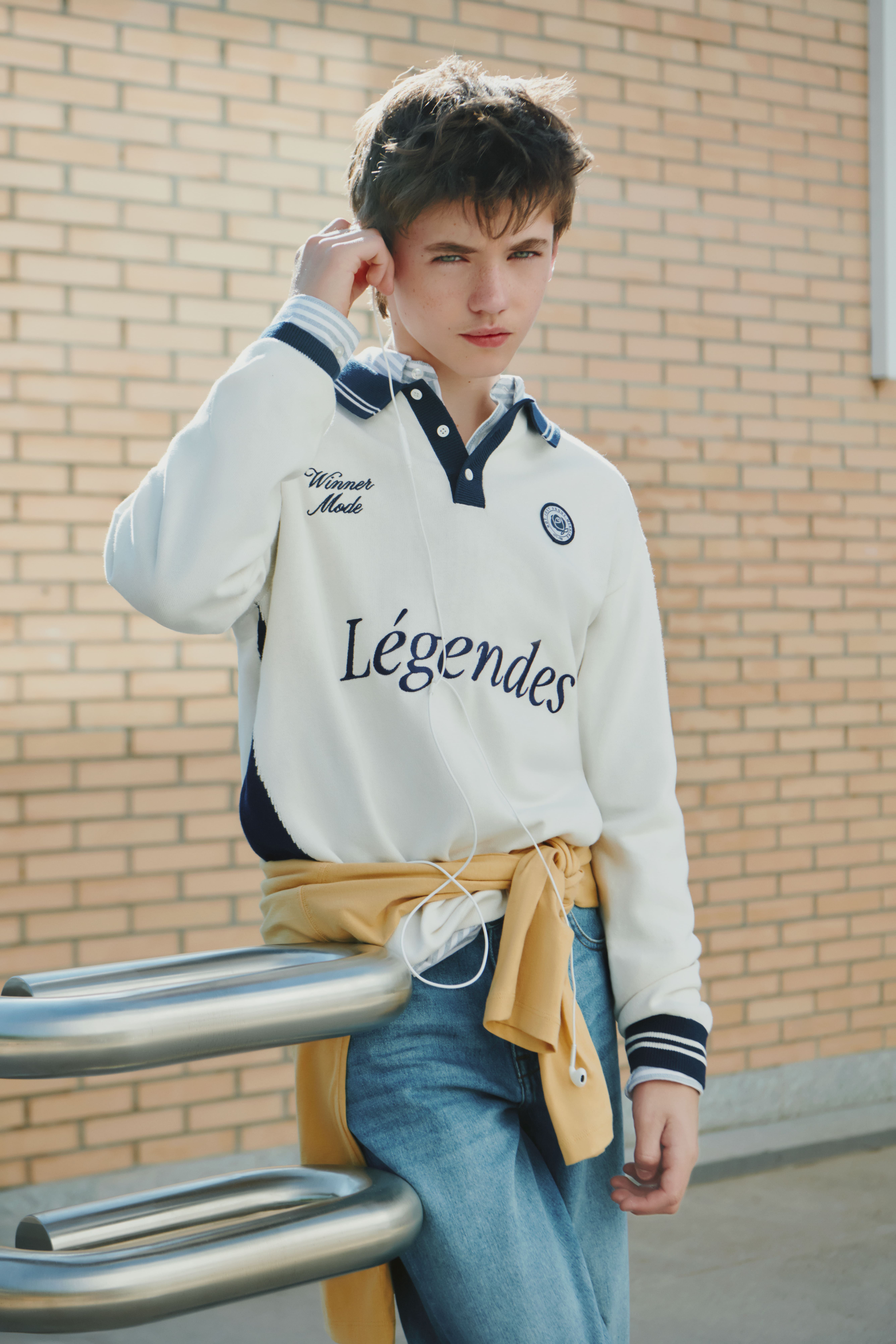 Springfield Kids Playera manga larga con estampado de pelota para ni&ntilde;o