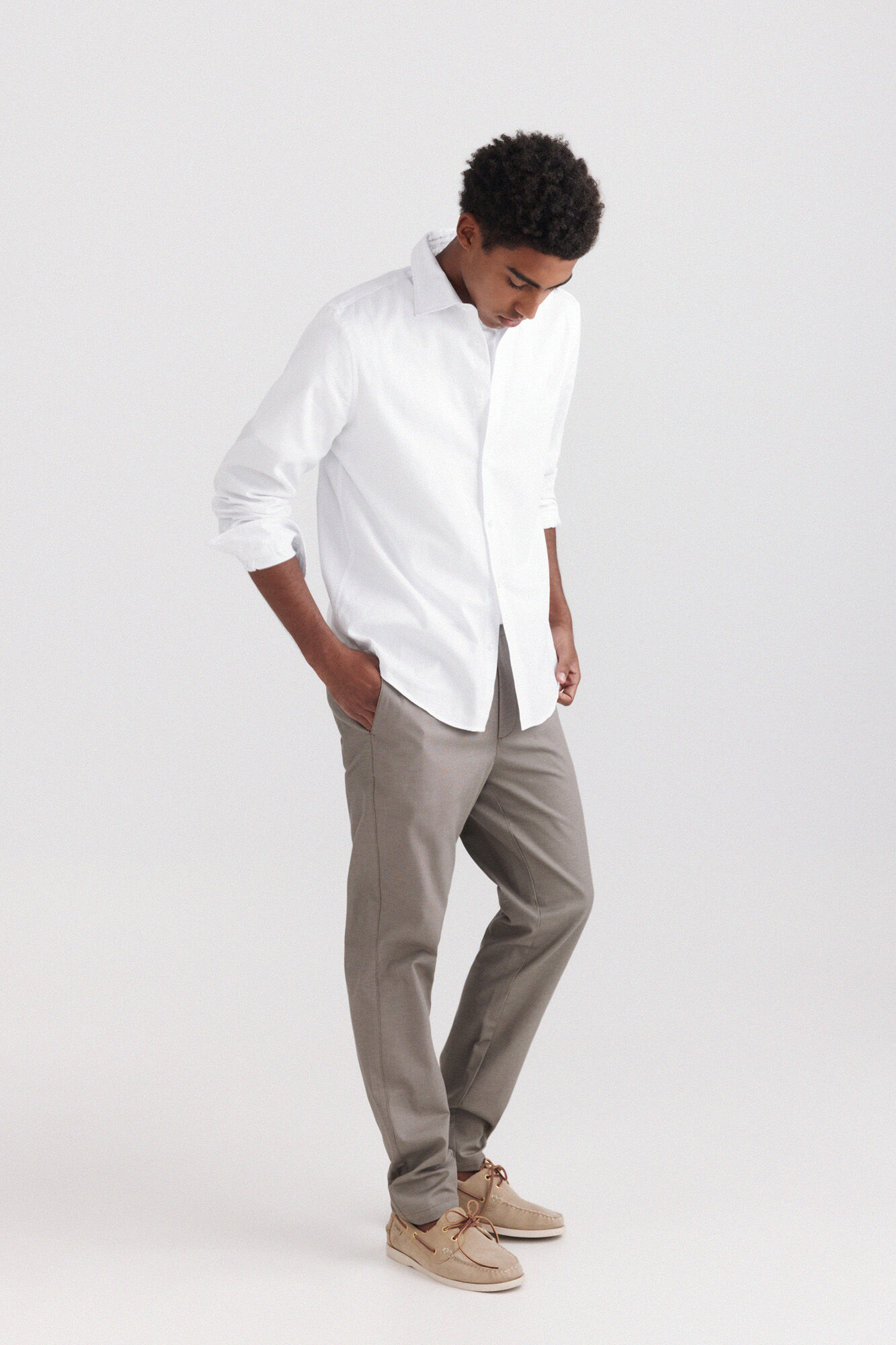 Springfield Pantal&oacute;n chino de estructura bicolor comfort fit