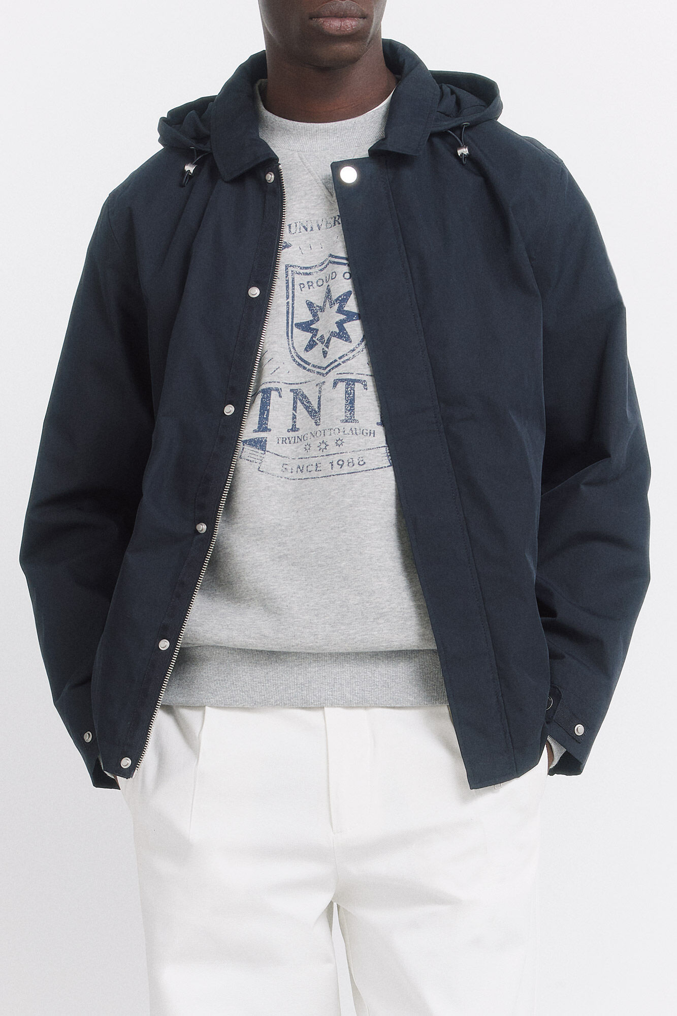 Springfield Parka corta ligera marino