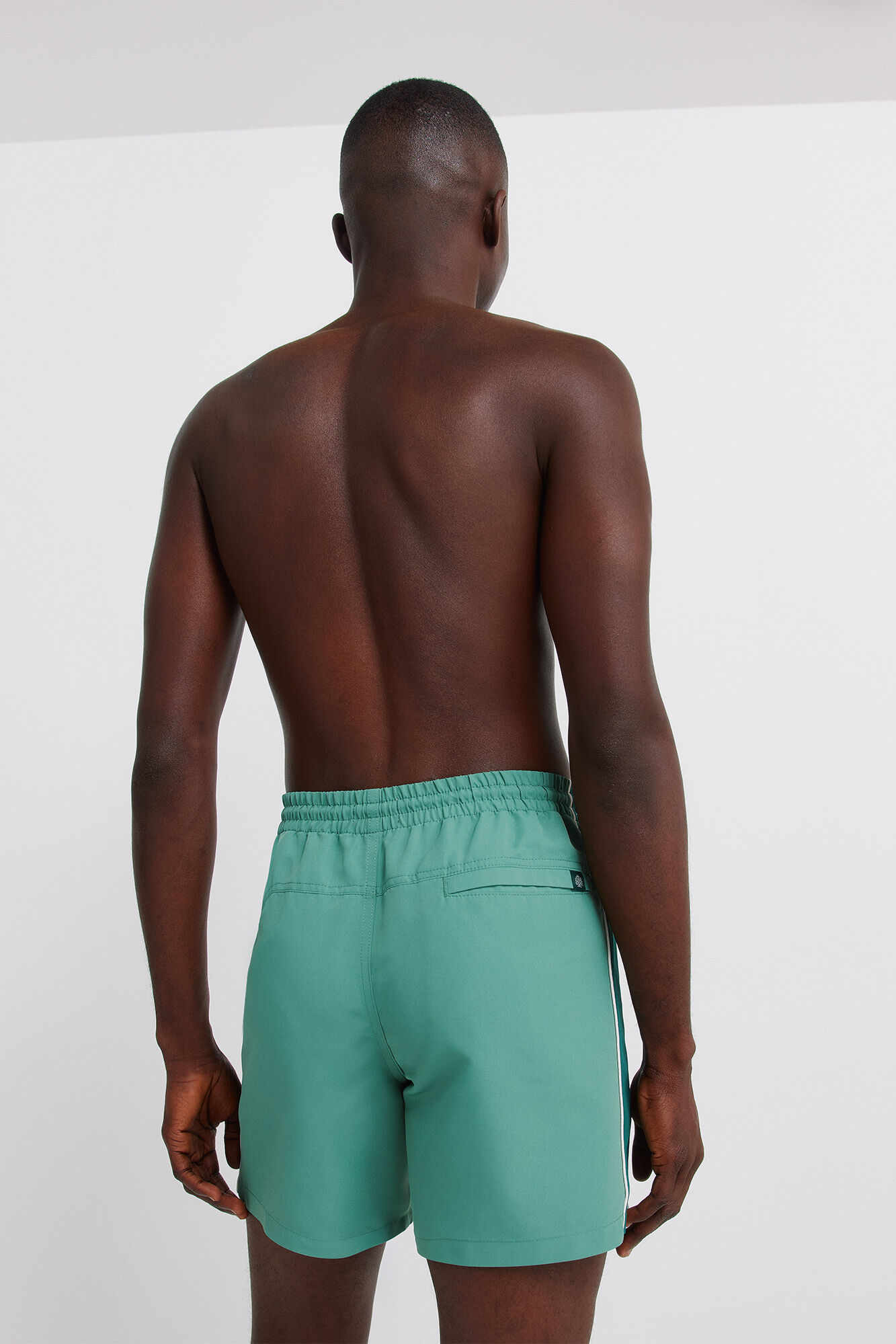 Springfield Traje de ba&ntilde;o liso con cortes verde