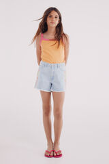 Springfield Kids Short bordados ikat para niña azul