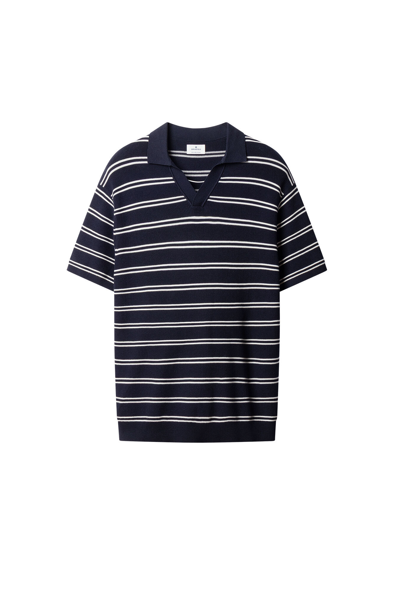 Springfield Polo de rayas m&uacute;ltiples azul