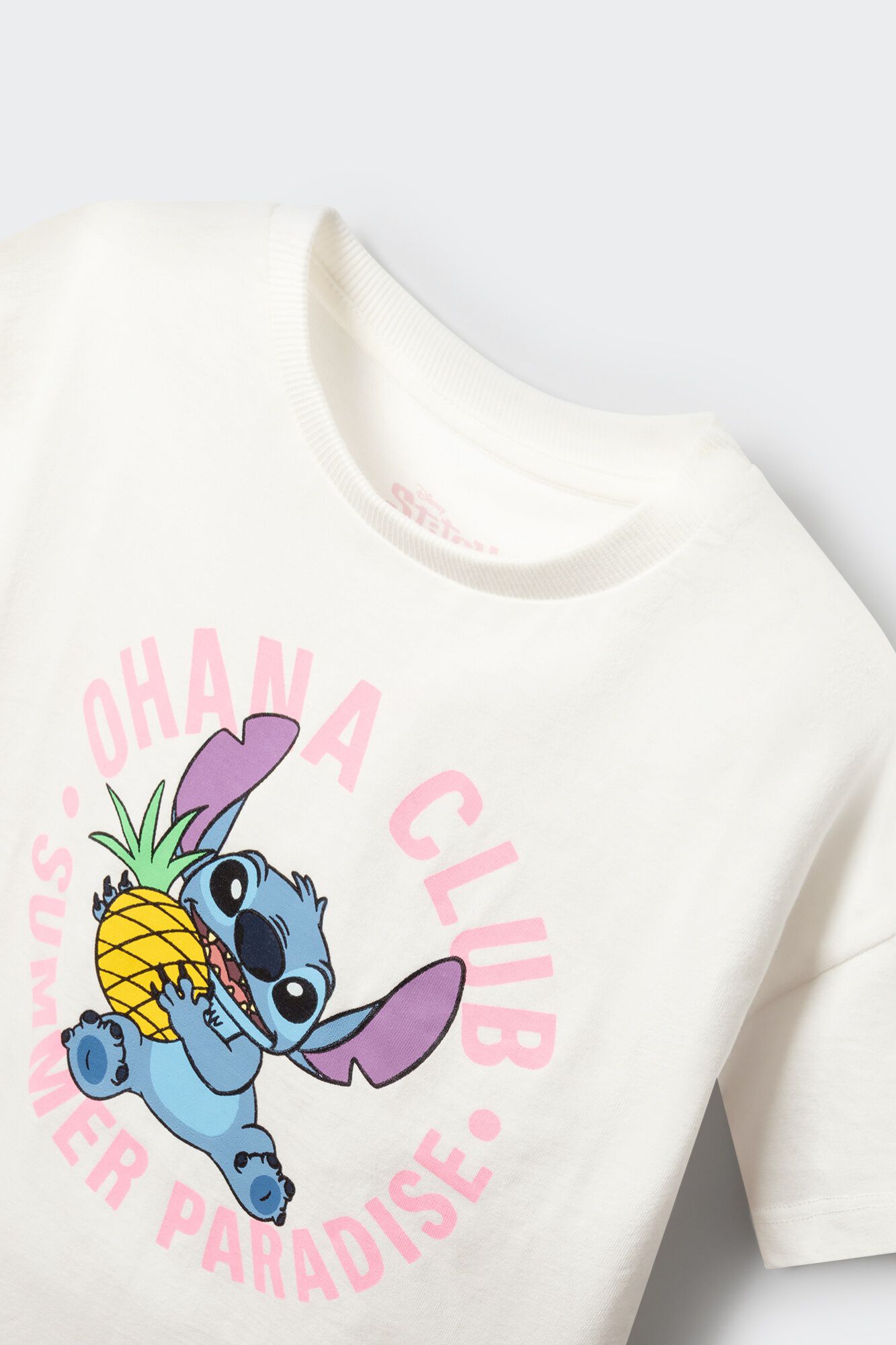 Springfield Kids Playera de manga corta "Lilo &Stich" ni&ntilde;a marfil