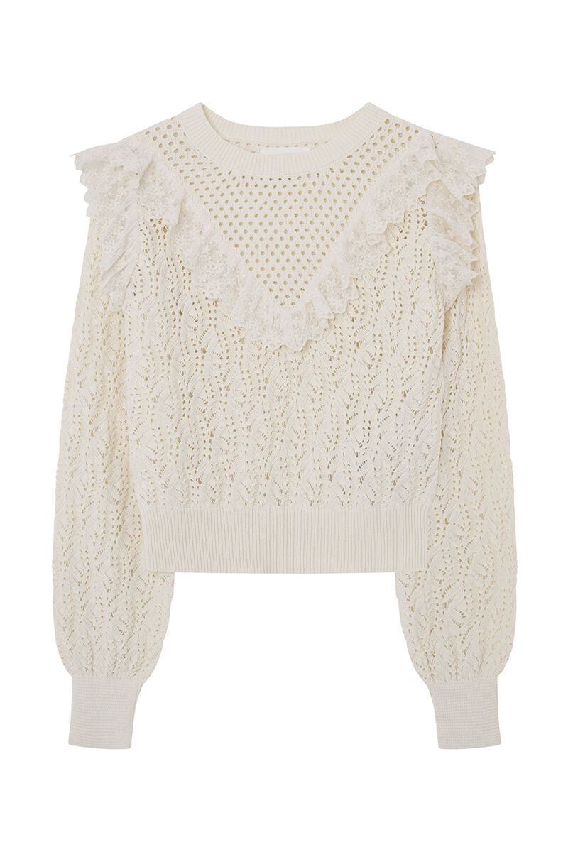 High Spirits Su&eacute;ter Lyrical blanco