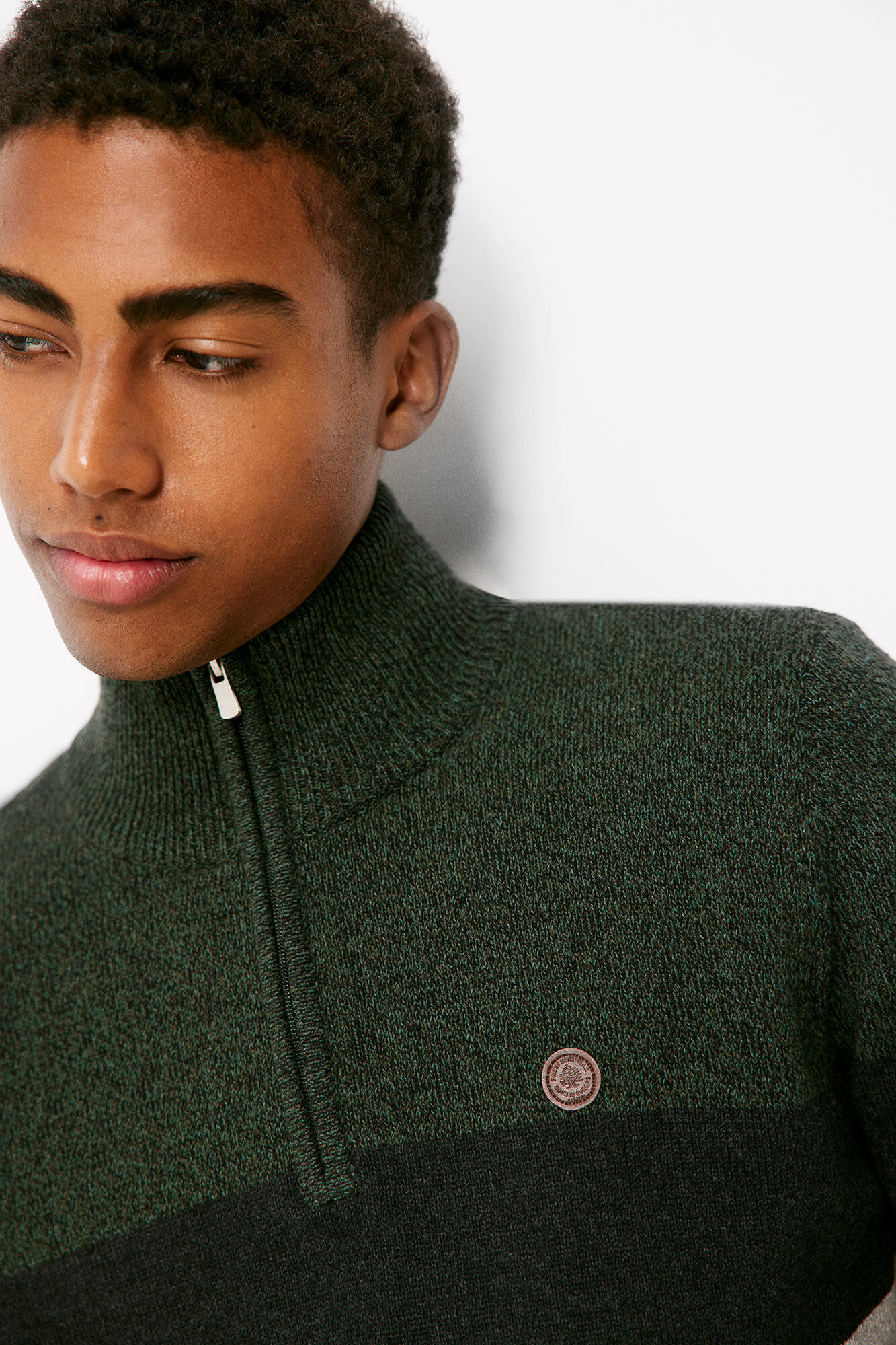 Sueter cuello alto cremallera block Sueteres y cardigans de hombre Springfield MX