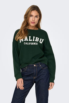 Springfield Sudadera con cuello redondo verde