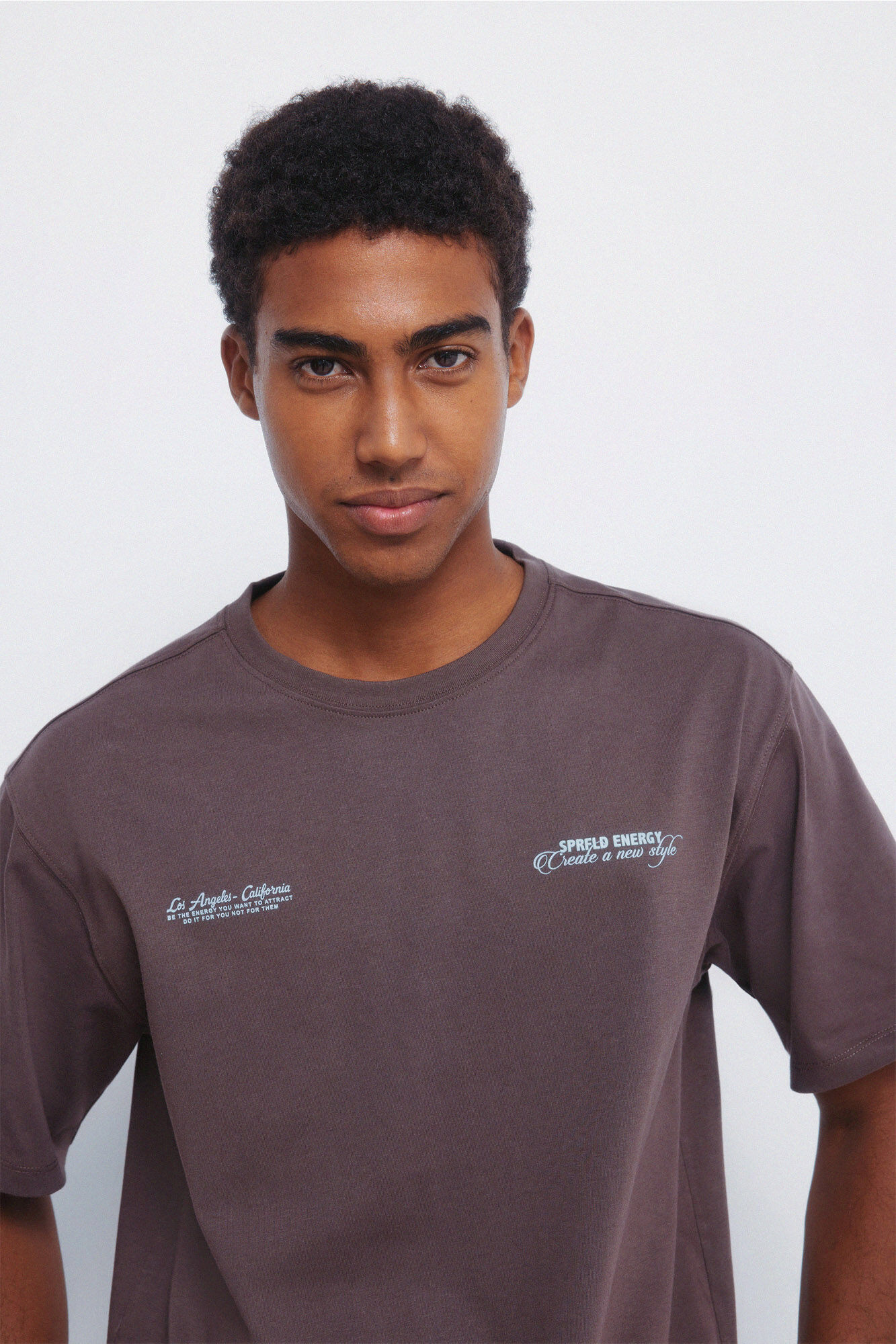 Springfield Playera Energy Stars caf&eacute;