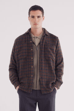 Springfield Sobrecamisa cuadros café