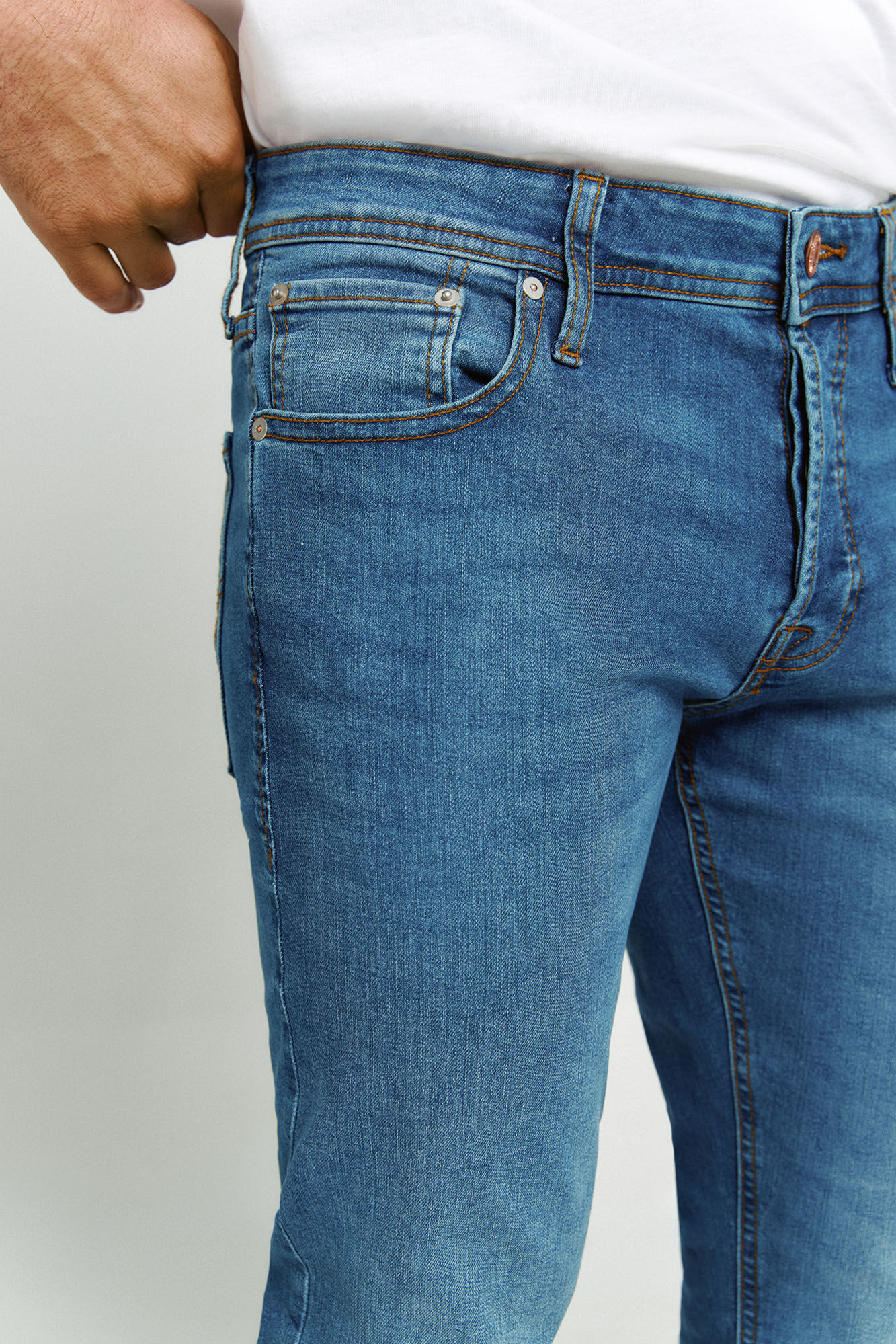 Jack & Jones Jeans slim efecto lavado azulado