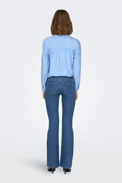 Springfield Jeans flare tiro medio azul tinta