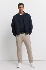 Springfield Pantal&oacute;n cargo c&oacute;modo slim fit caf&eacute;