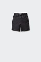 Springfield Kids Bermudas para ni&ntilde;o de denim negro